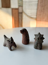 Nakadera kiln - Small Creature Figurine, Dinosaur
