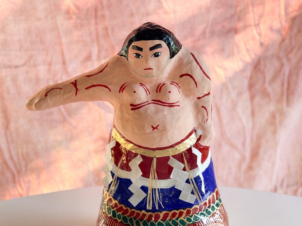 Paper Mache Doll - Rikishi Sumo Wrestler!
