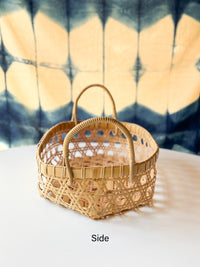 Yasuo Fukusaki - Shallow bamboo basket, two handle