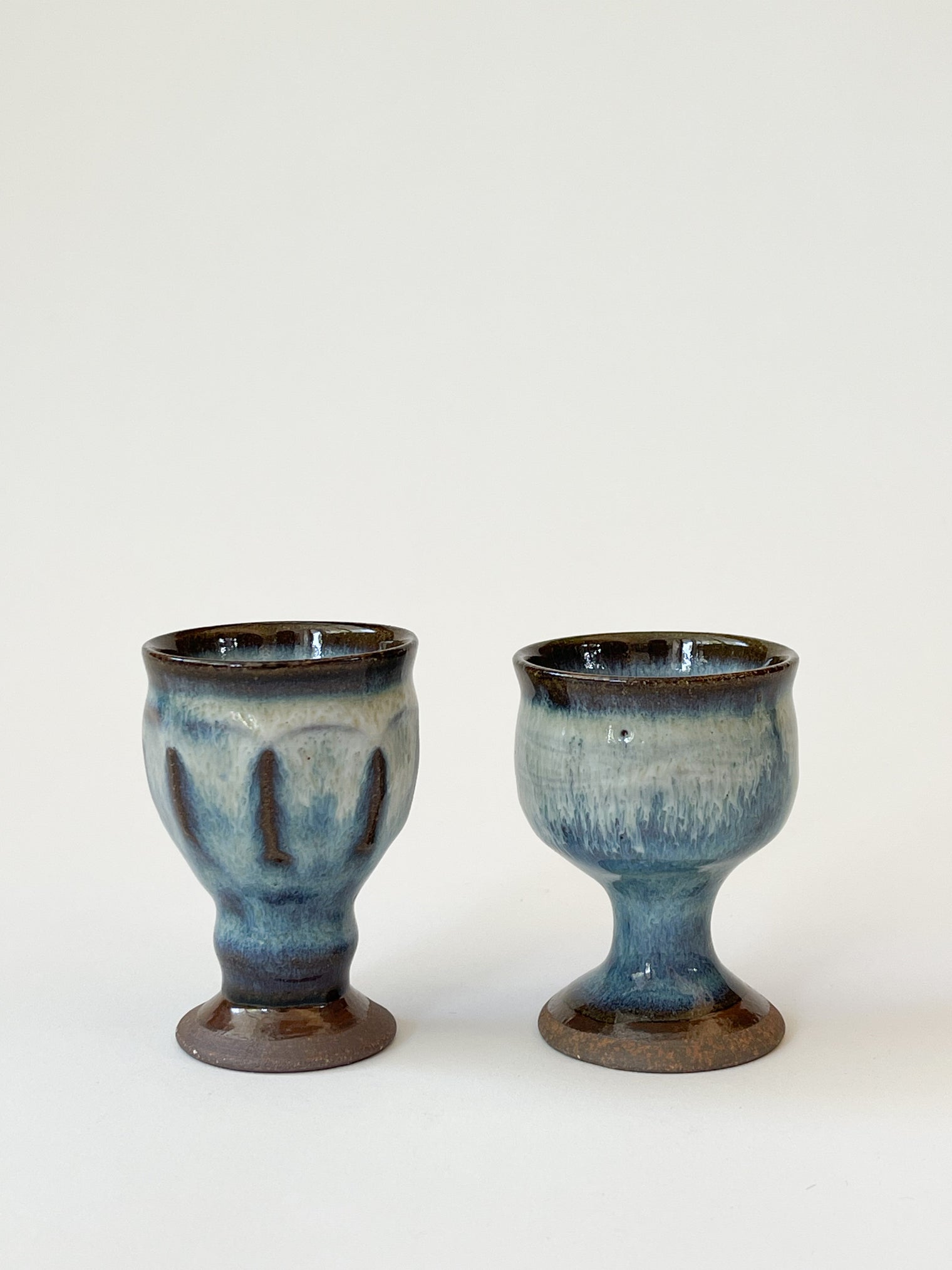 Nakadera kiln - Mini Goblet, blue