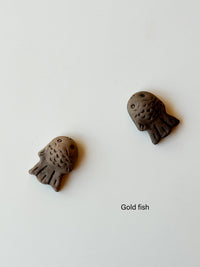 Clay doll - "Menko" Clay Chopsticks Rest