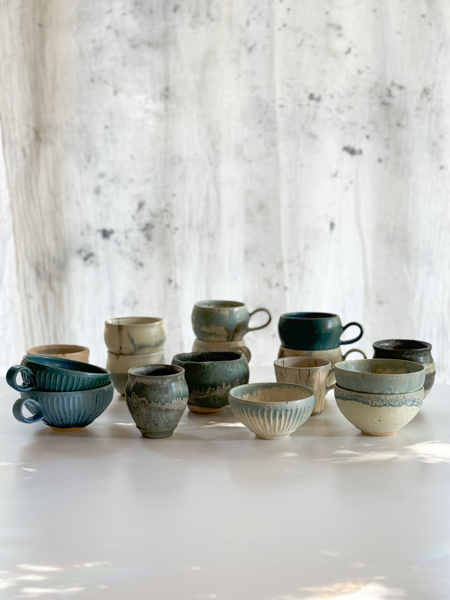 Ayoo Pottery by Naoki Kanazawa - Soup cup, "Blue scenery"