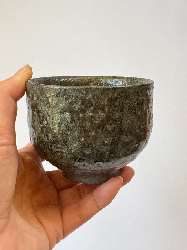 Moriyama Kiln - "Teno" Yunomi Tea Cup, Dark