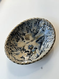 Mizuho Kiln - Floral Oval Shallow Bowl