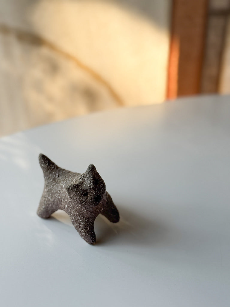 Nakadera kiln - Small Creature Figurine, Cat