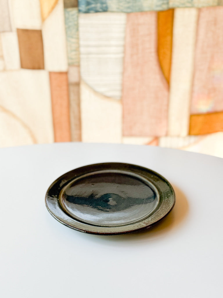 Kajiya Kiln - 8" Plate, Indigo Blue x Deep Green