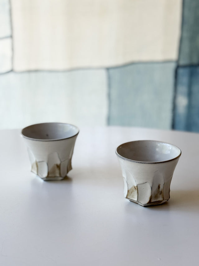 Yamanokuchi Kiln - Beveled Beer Cup, "Moonlight"