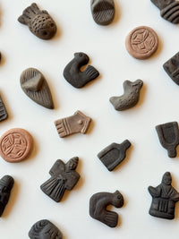 Clay doll - "Menko" Clay Chopsticks Rest
