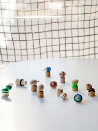 Wooden Top Toy - Mouse