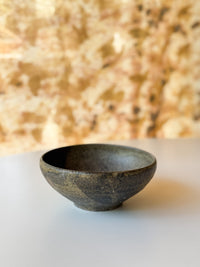 Moriyama Kiln - Bowl, Brush Pattern, Dark Brown