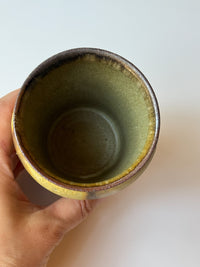 Issaki kiln -  Tumbler with Dark Glaze Flow