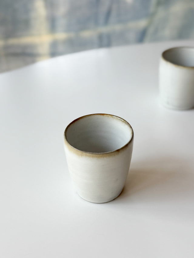 Yamanokuchi Kiln - Small round cup, Moonlight (White)