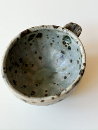 Moriyama Kiln -  "Teno" katakuchi bowl, Grey