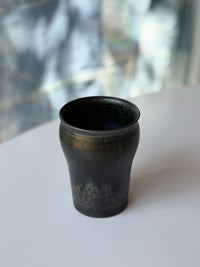 Issaki kiln -  Tumbler with Dark Glaze