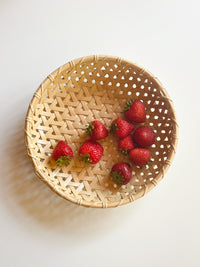 Chikufusha, handcrafted bamboo basket, strainer, Yoka Good Things