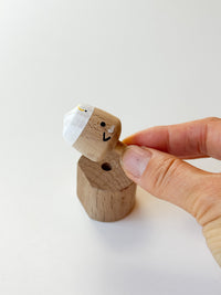 Wooden Top Toy - Cow