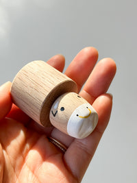 Wooden Top Toy - Cow
