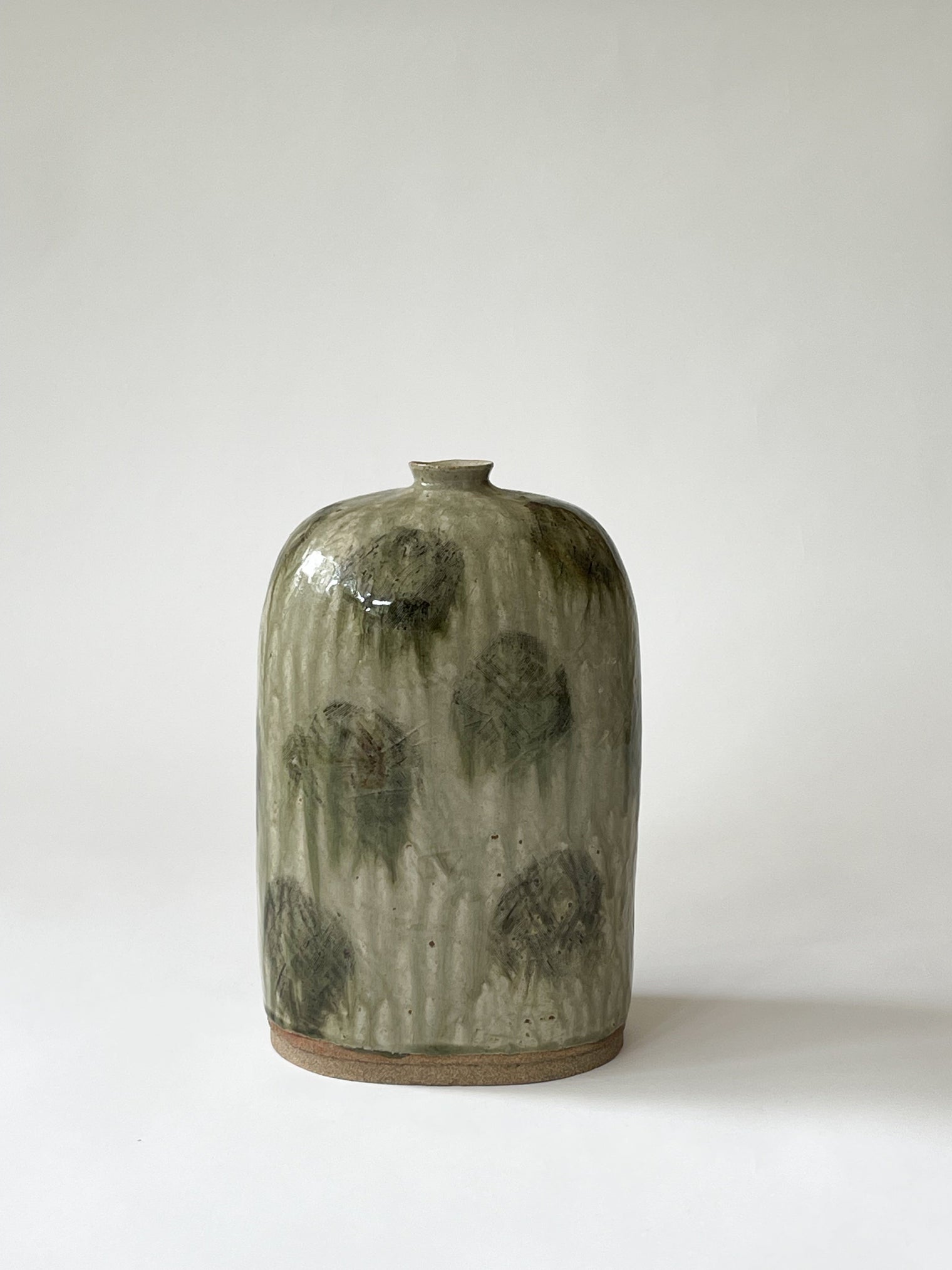 Chihiro Kiln -  Big green vase