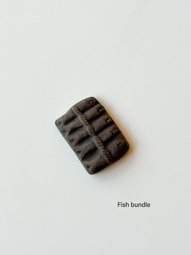 Clay doll - "Menko" Clay Chopsticks Rest