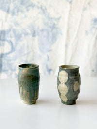 Ayoo Pottery by Naoki Kanazawa - Tall Cup, "Sea flower"