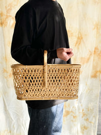 Bamboo Basket by Youn Minyoung - "Sukkiri Kaban", Oval