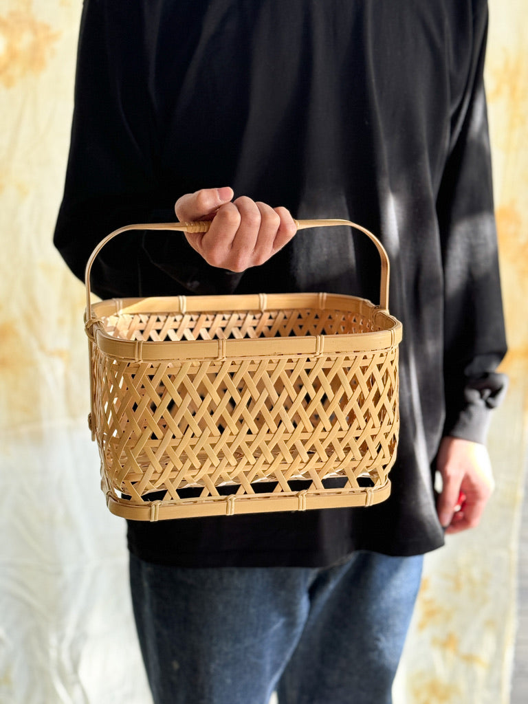 Bamboo Basket by Youn Minyoung - "Sukkiri Kaban", Medium