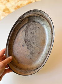 Moriyama Kiln - Tane platter, Dark