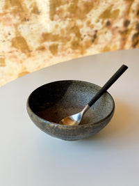 Moriyama Kiln - Bowl, Brush Pattern, Dark Brown