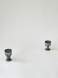 Nakadera kiln - Mini Goblet, blue