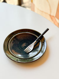 Kajiya Kiln - 8" Plate, Indigo Blue x Deep Green