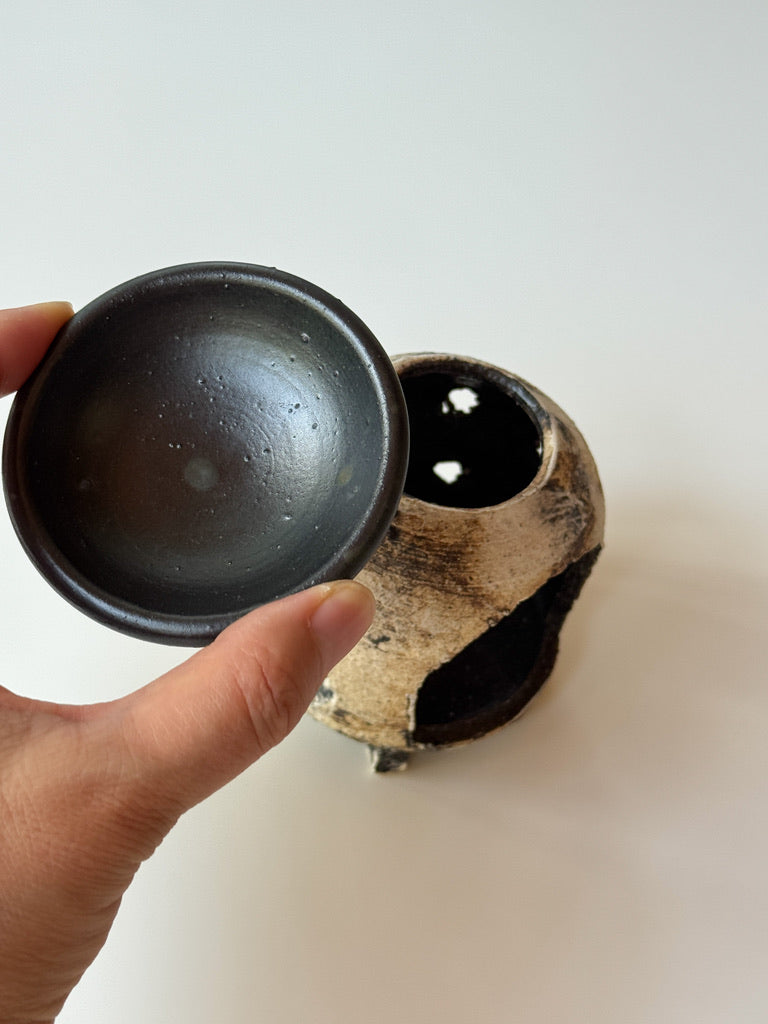 Yamanokuchi Kiln -Chakōro (Tea Incense Burner)