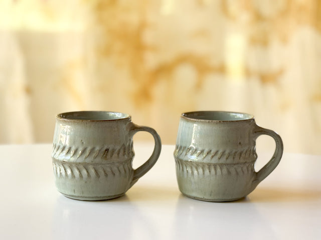 Kajiya Kiln - Mug Cup, Barrel Shinogi