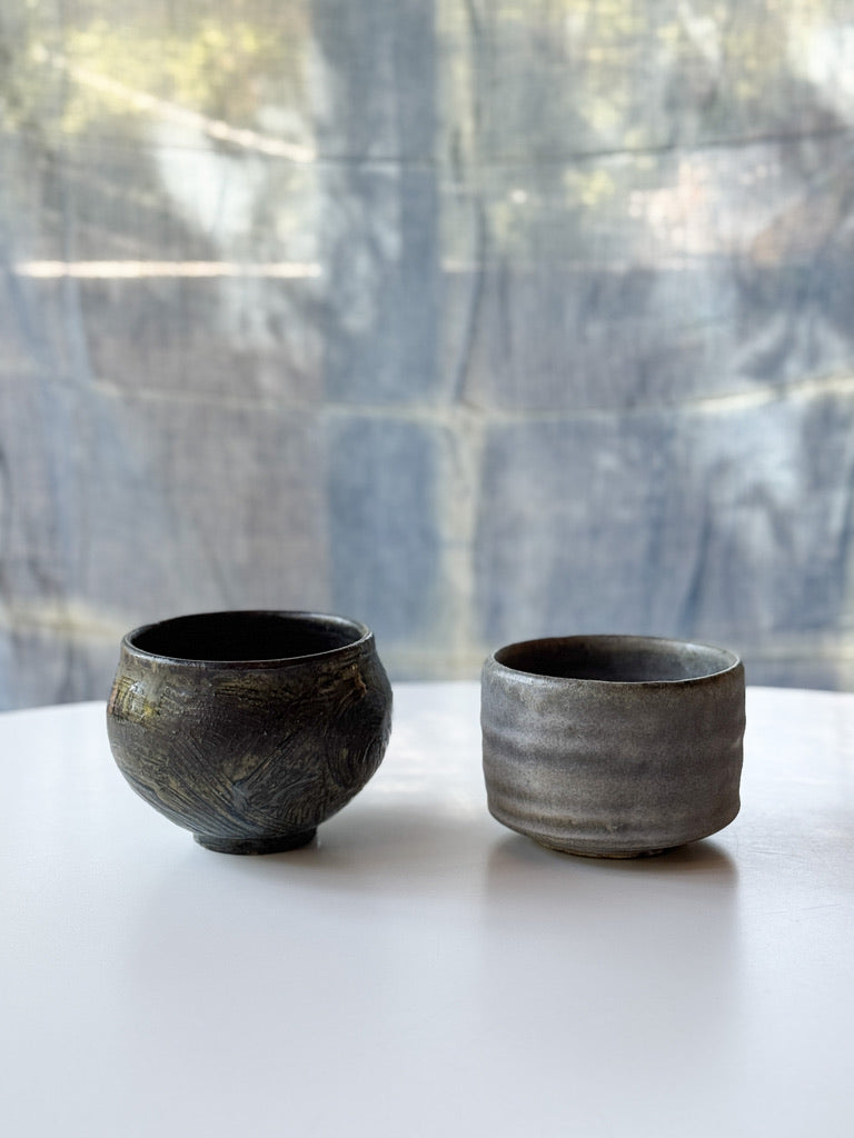 Issaki kiln -  Matcha Bowl, Straw ash glaze