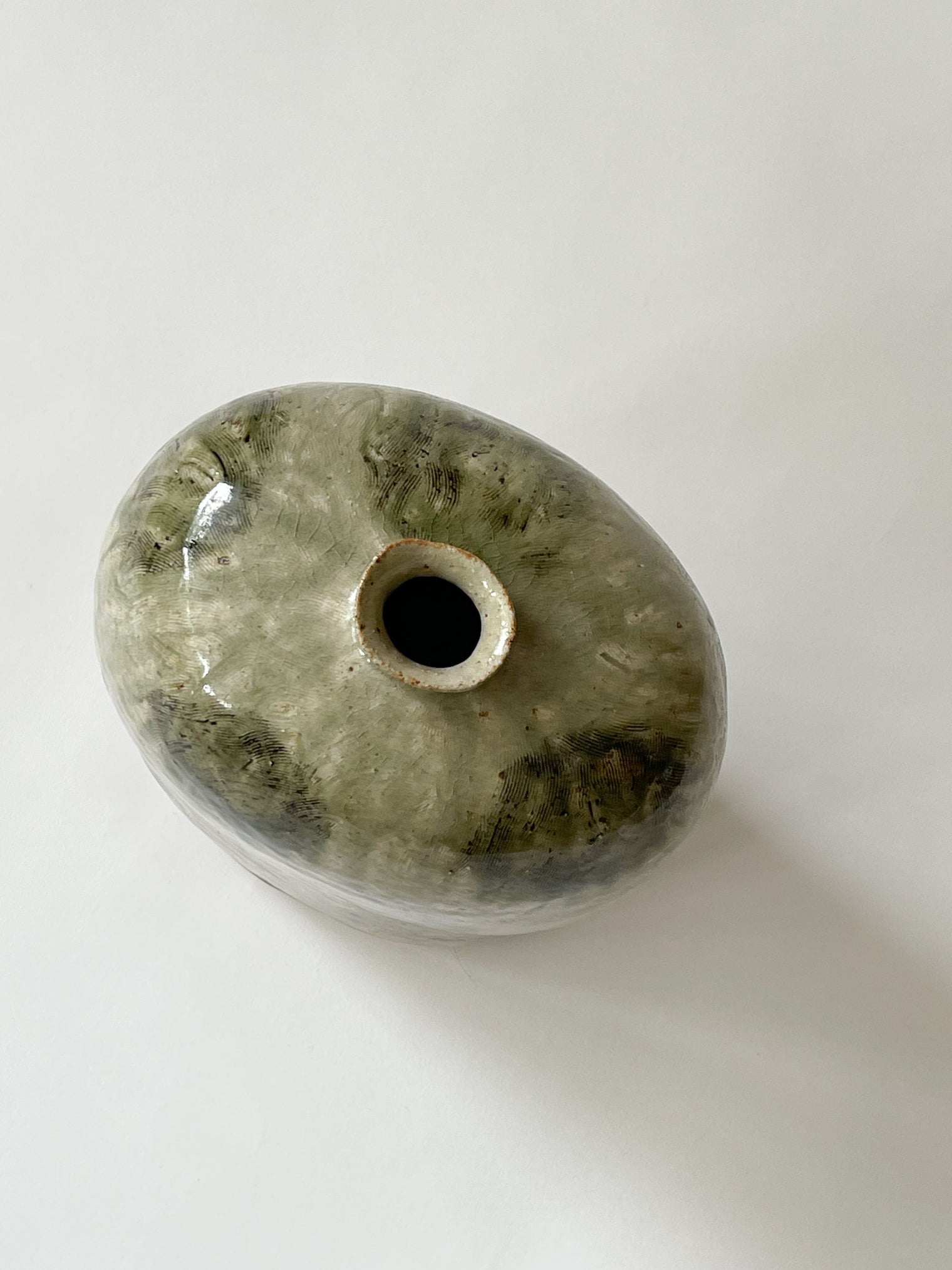 Chihiro Kiln -  Big green vase