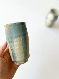 Ayoo Pottery by Naoki Kanazawa - Tall Cup, "Sea flower"