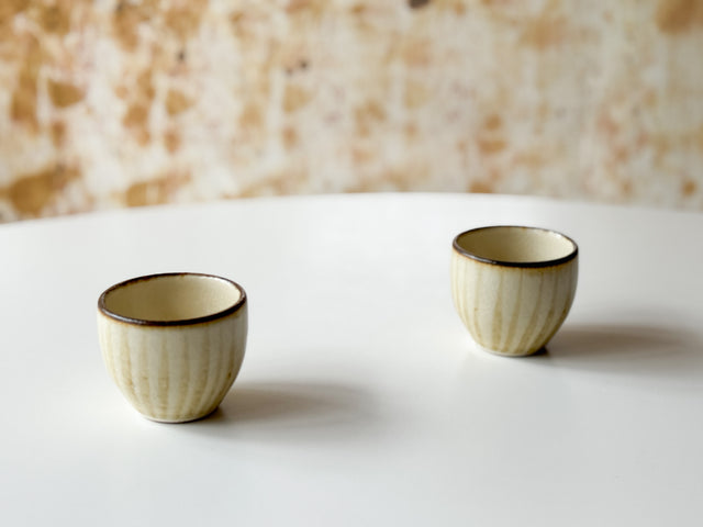 Fumoto Kiln -  Small Yunomi Cup, Line