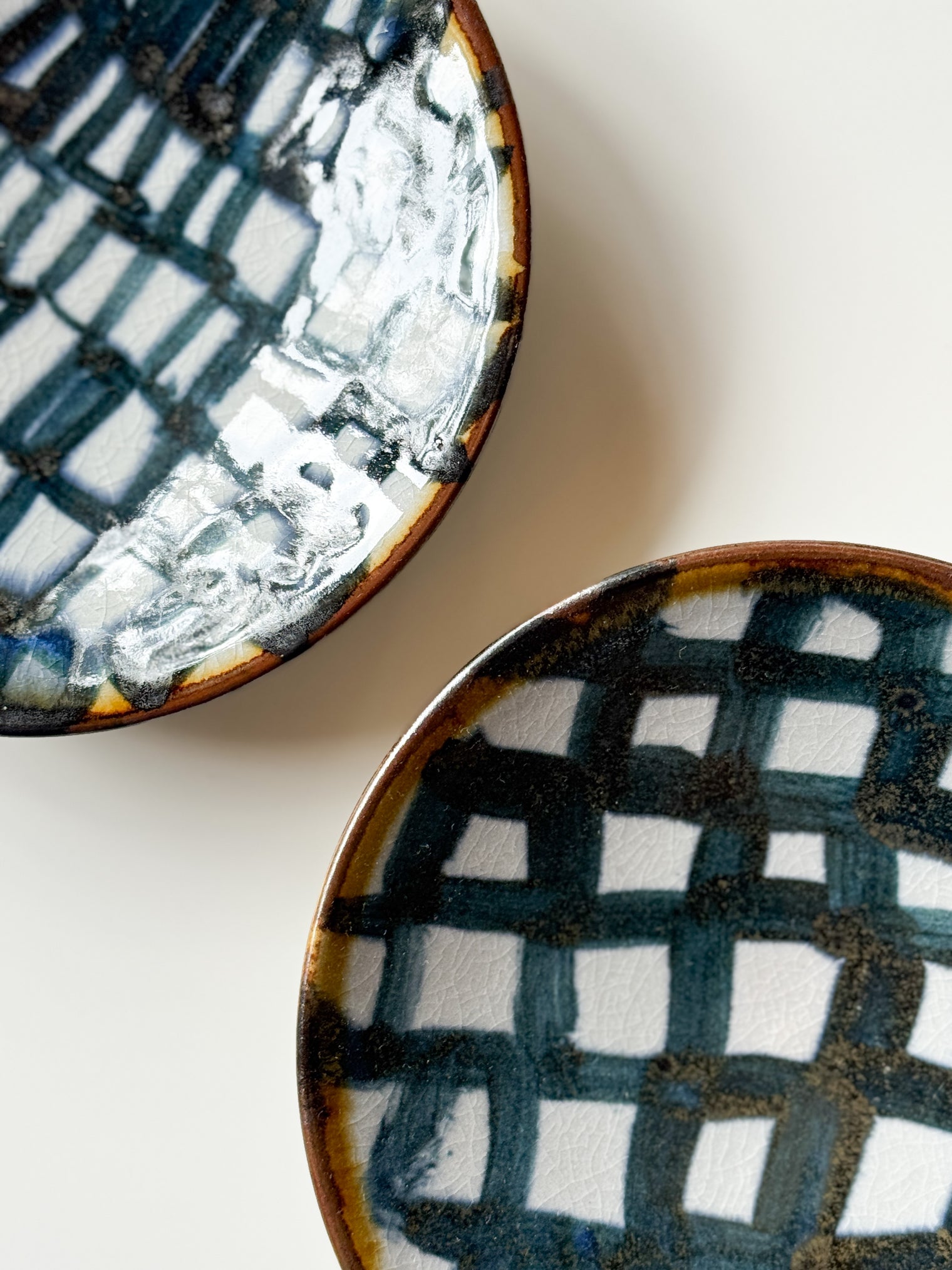 Maruo Kiln - Check Pattern Collection, Small Plate