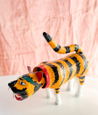 Paper Mache Doll - Tiger Bobblehead Doll, XL