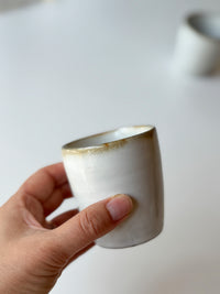 Yamanokuchi Kiln - Small round cup, Moonlight (White)