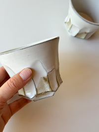 Yamanokuchi Kiln - Beveled Beer Cup, "Moonlight"