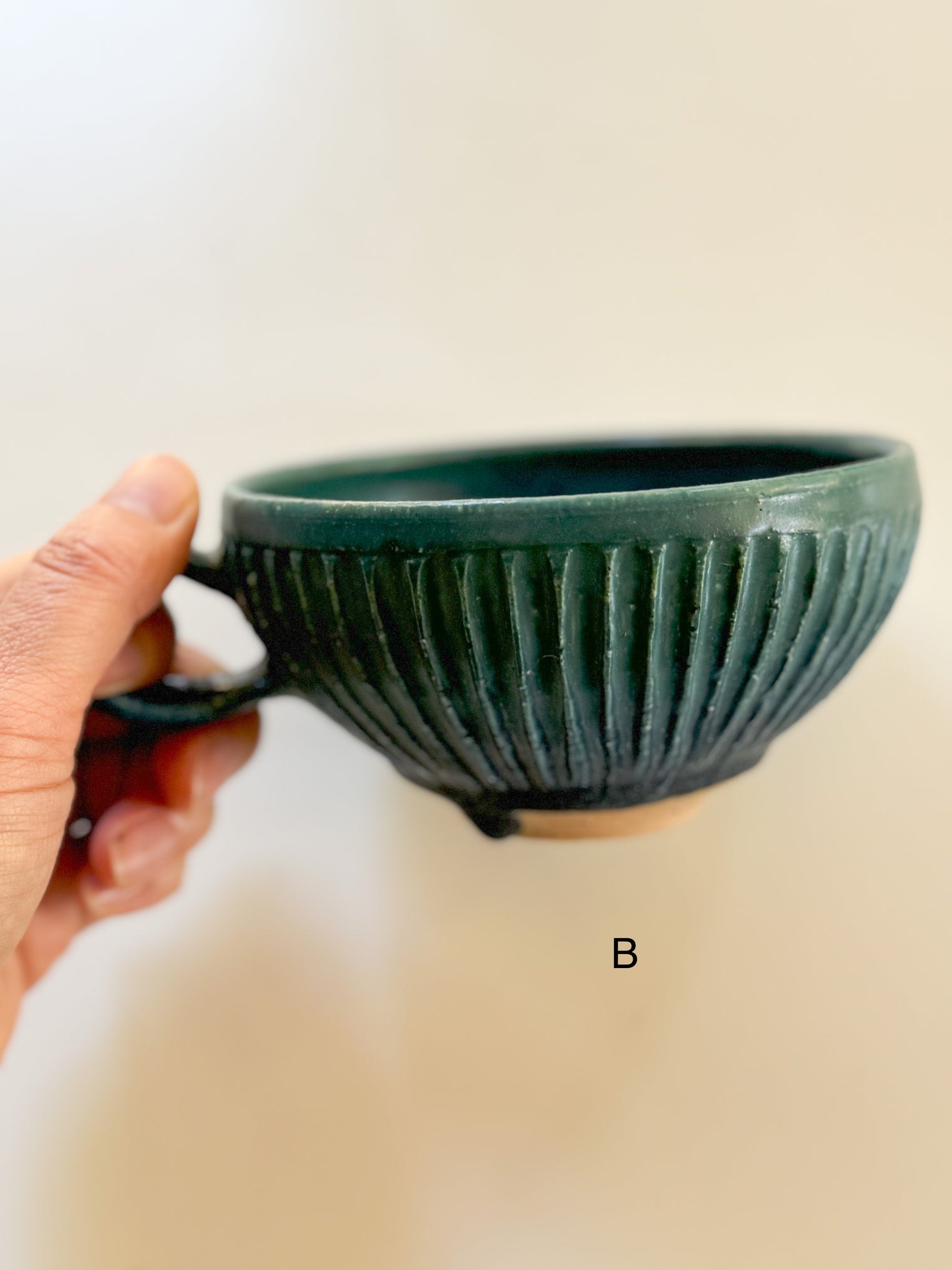 Ayoo Pottery by Naoki Kanazawa - Soup cup, "Blue scenery"