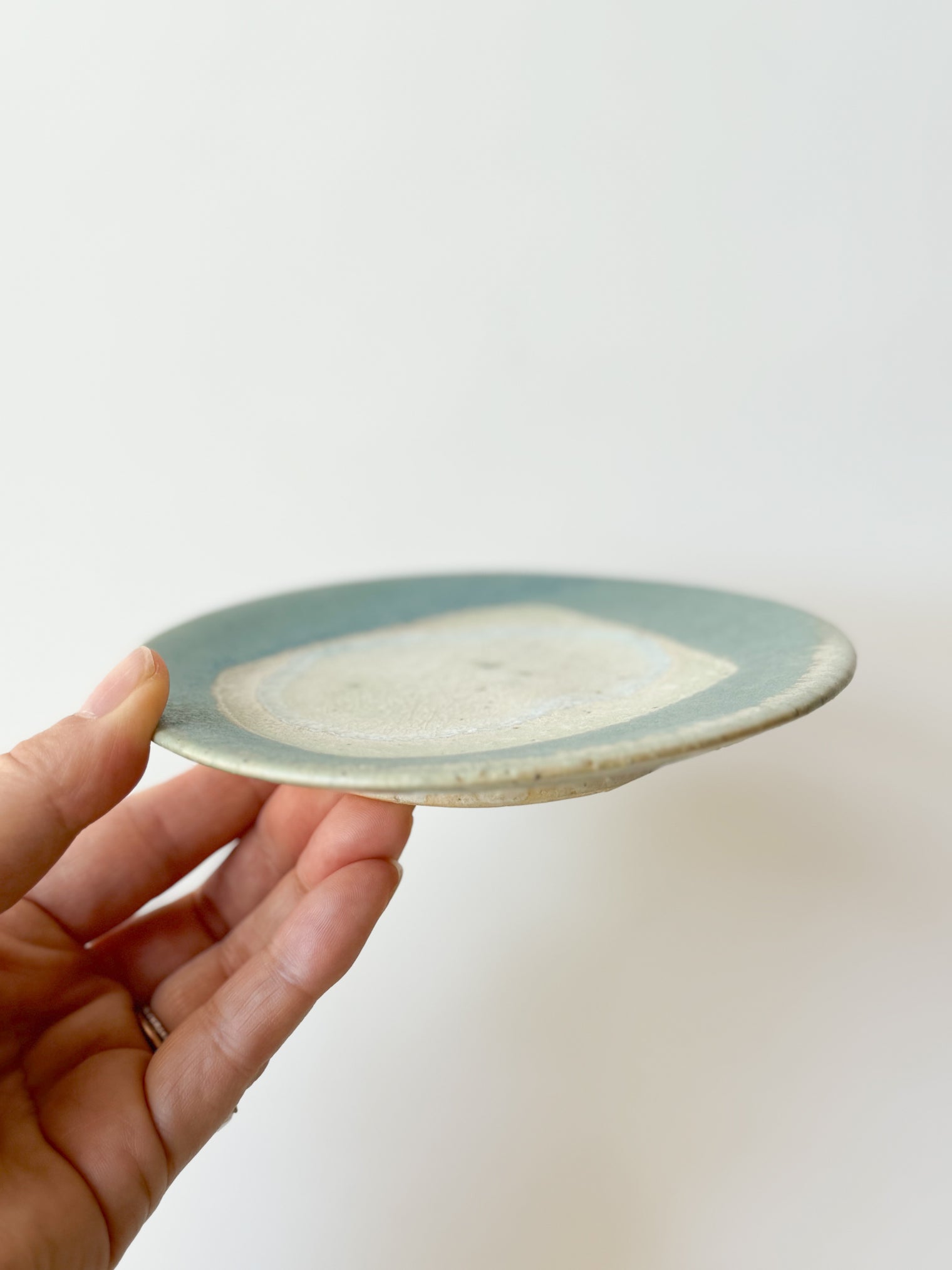 Ayoo Pottery by Naoki Kanazawa -  Small plate, "Lake on the planet"