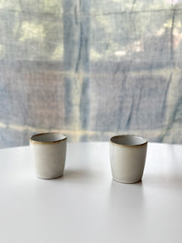 Yamanokuchi Kiln - Small round cup, Moonlight (White)