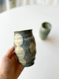 Ayoo Pottery by Naoki Kanazawa - Tall Cup, "Sea flower"