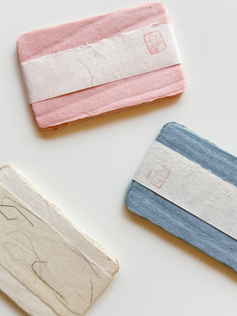 Washi Paper - Small Message Card Set of 10