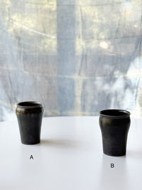 Issaki kiln -  Tumbler with Dark Glaze
