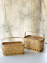 Bamboo Basket by Youn Minyoung - "Sukkiri Kaban", Small