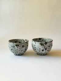 Moriyama Kiln -  "Teno" katakuchi bowl, white