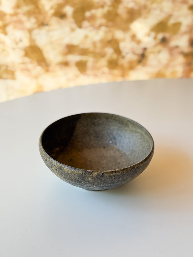 Moriyama Kiln - Bowl, Brush Pattern, Dark Brown