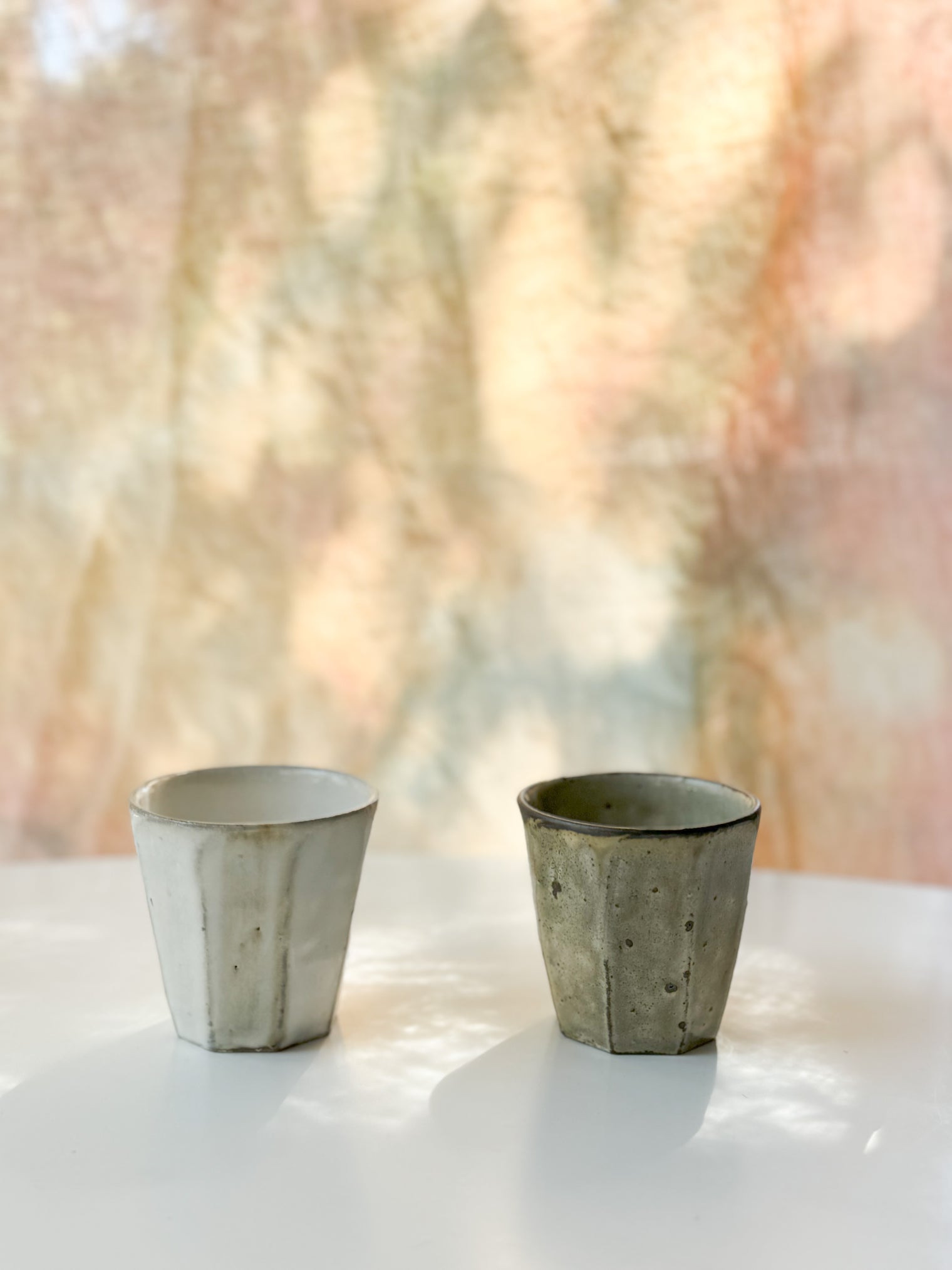 Yamanokuchi Kiln - Small cup "Chamfer", Moonlight (White)
